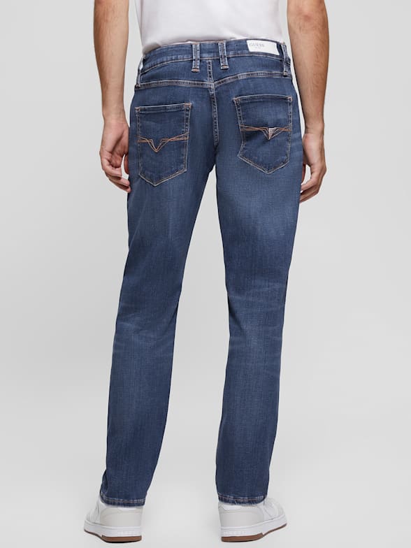 Guess Slim Fit Tapered White Jeans | Dillard's