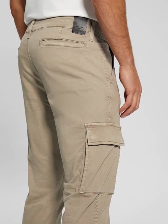  Men's Stacked Pants Loose Long Cargo Pants Utility