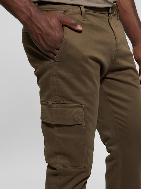 Guess cargo pants mens cheap