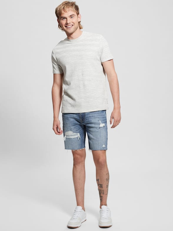Blue shorts mens discount