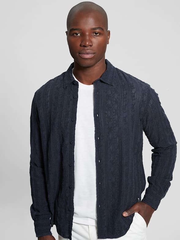 Guess men's discount dress shirts