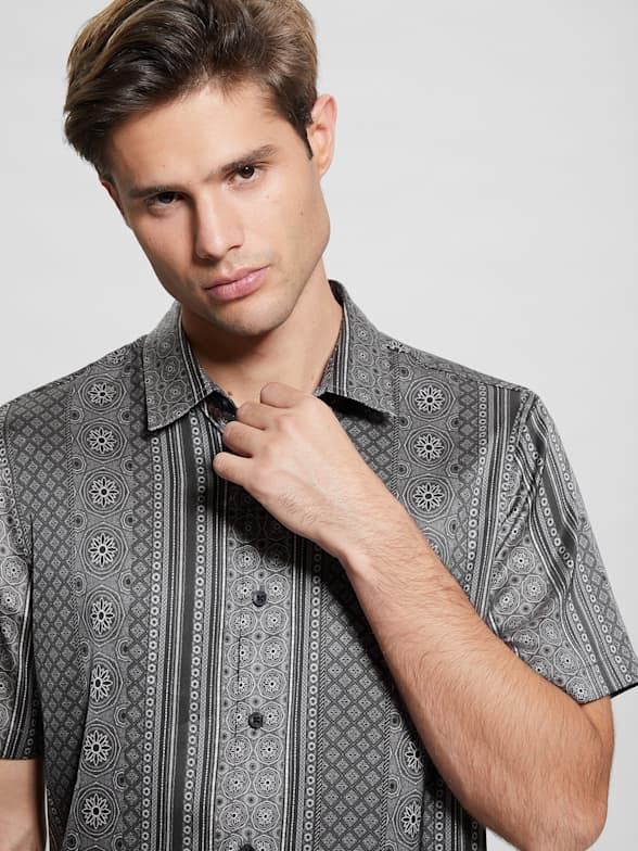 Guess button up new arrivals shirts