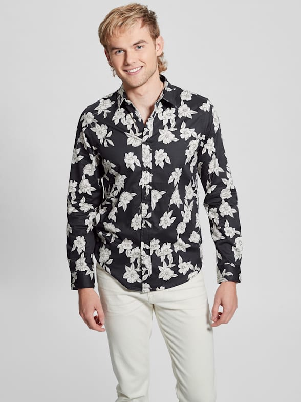 Guess men's top dress shirts