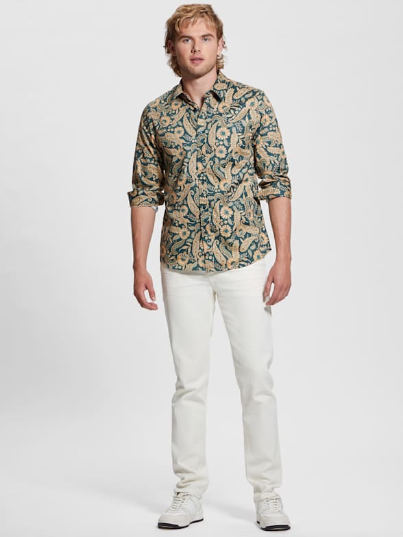 Long-Sleeved Printed Cotton Shirt - Men - Ready-to-Wear