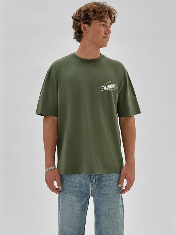 Olive green guess shirt outlet
