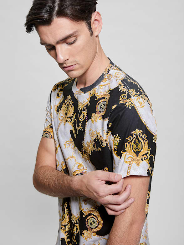 Tee shirt discount guess homme rayure