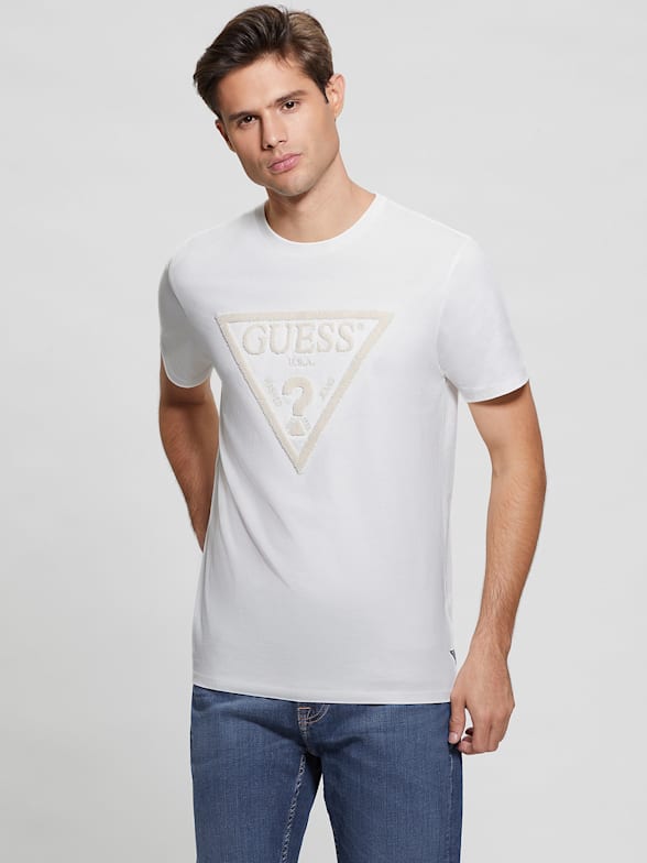 T shirt hotsell guess homme rayure