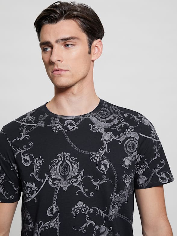 T shirt guess rayure homme 2025
