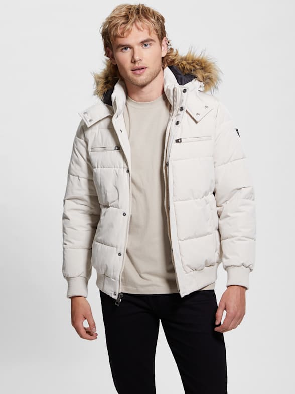 Guess winter coat mens shop