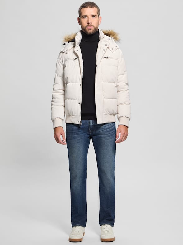 Guess men's puffer jacket sales