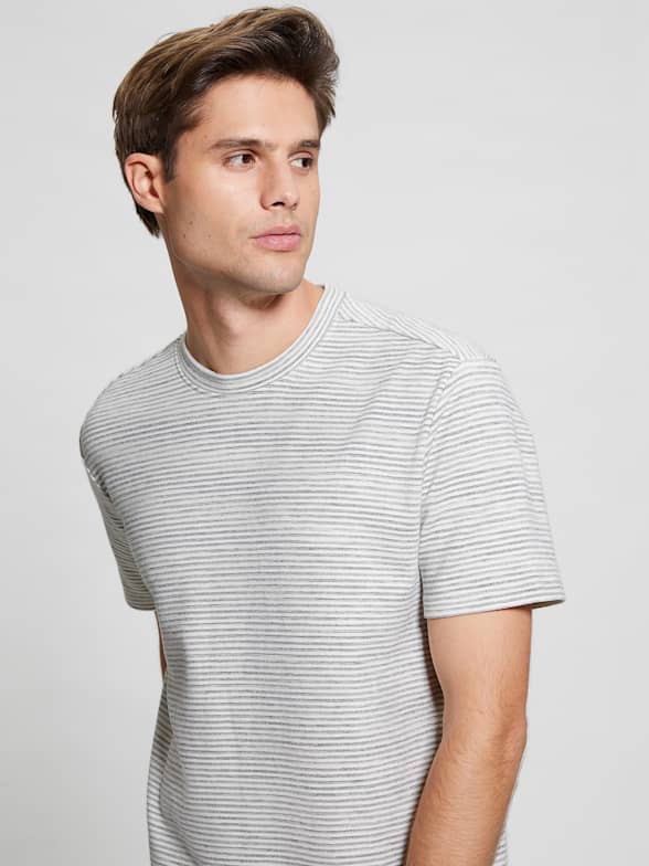 GUESS® T-shirt com bordado à frente e atrás Homem