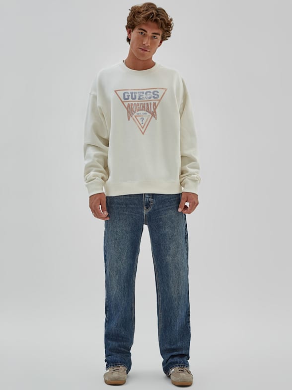 Vintage guess sweatshirt mens sale