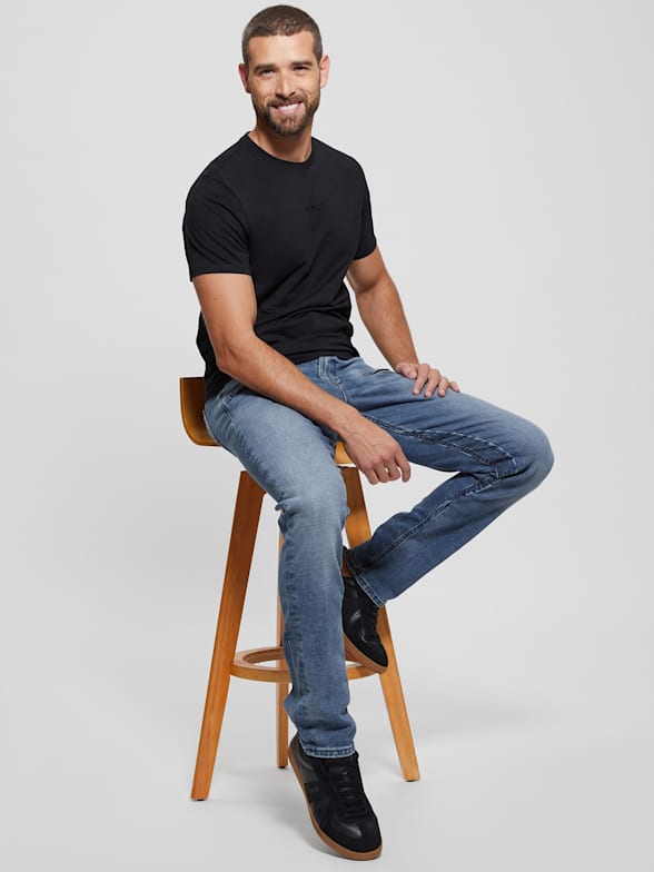 Guess men's slim tapered jeans online