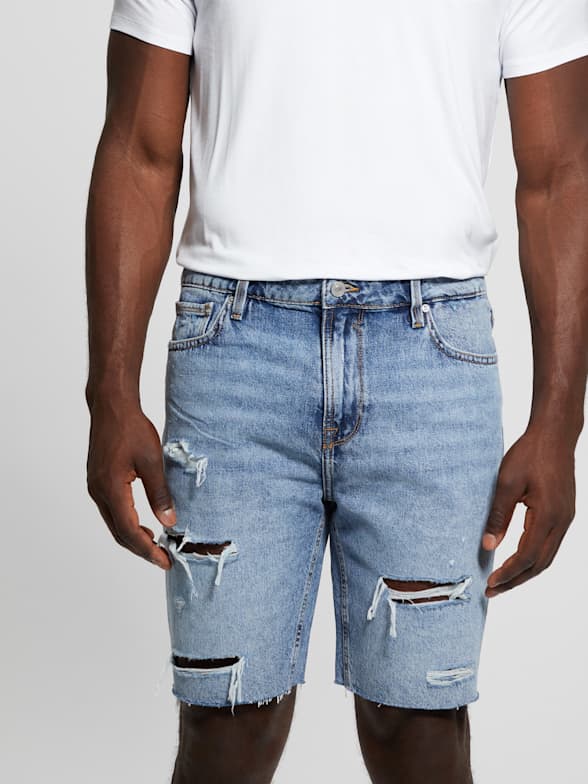 Guess jeans shorts mens sales