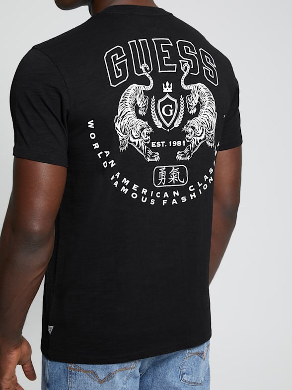 Guess men's graphic tees cheap