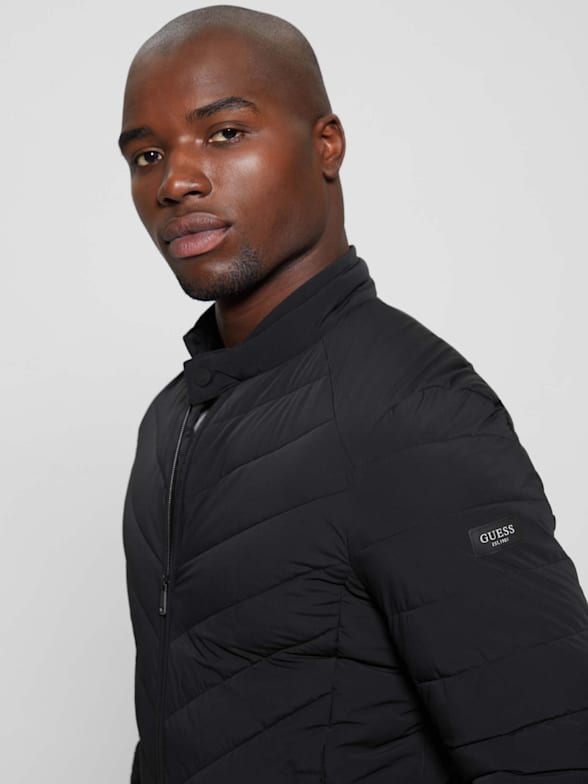 Jacket With Guess Padded Jacket Mens GUESS Men's Mid-Weight Puffer