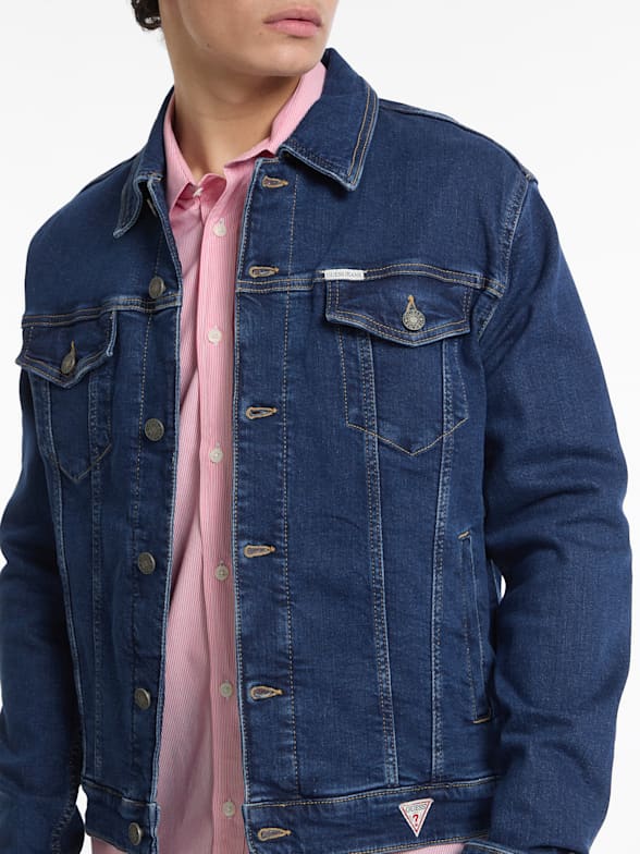 Jeans jacket guess store