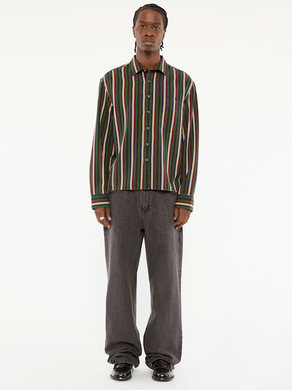 Guess jeans vertical striped shirt sales