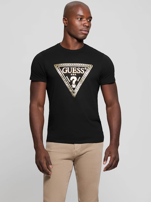 Guess logo shirt hotsell