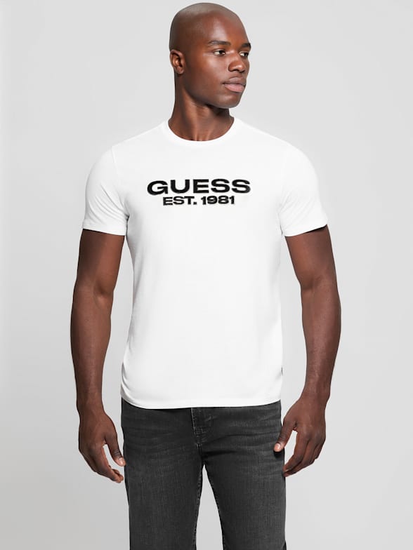 Guess logo shirt hotsell
