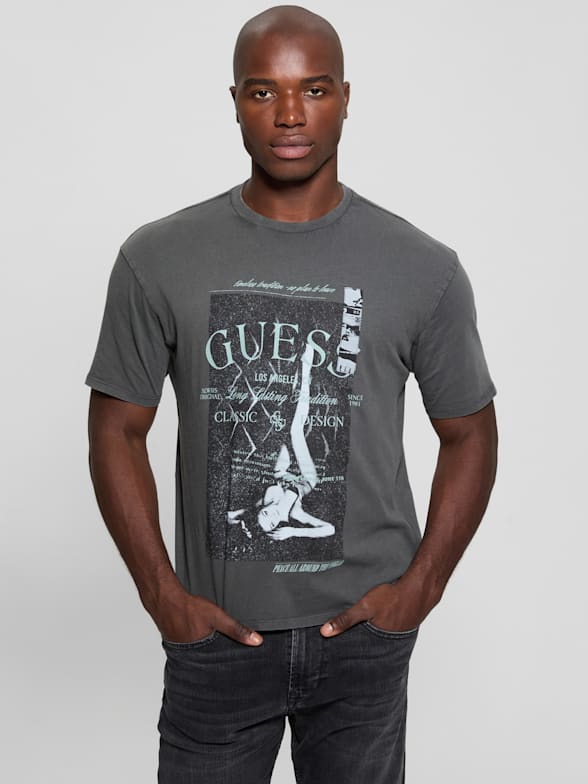 Guess men tshirts clearance