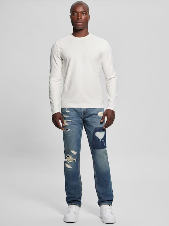 Men s Long Sleeve Tees T Shirts GUESS
