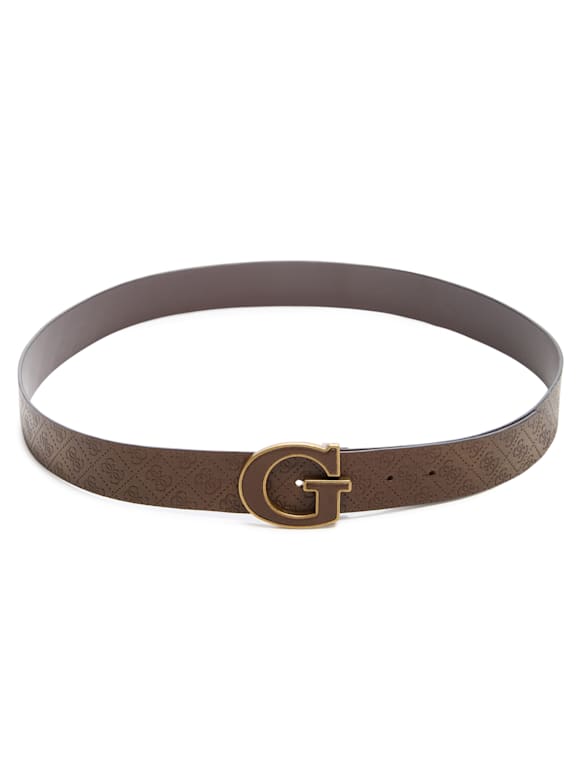 【GUESS USA】24fw BUCKLE BELT Reversible G Buckle Belt | GUESS