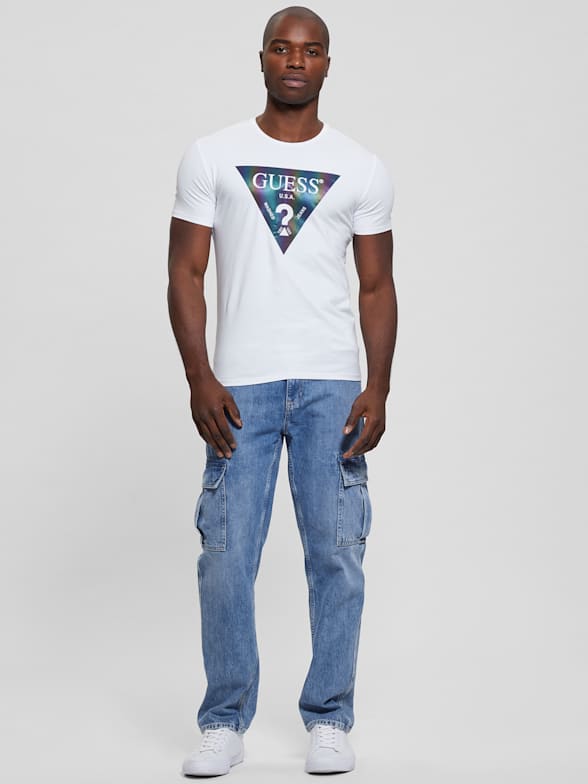 Longline Logo Tee, GUESS.com