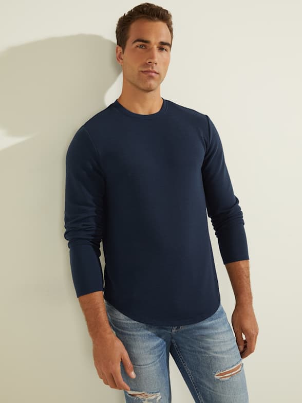 Guess long sleeve t shirt mens store