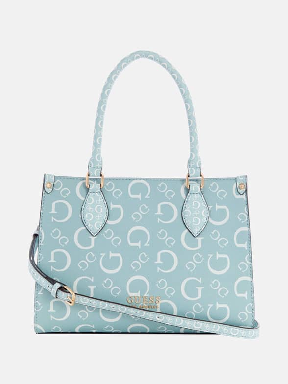 GUESS blue leather Tote – To Be Outlet