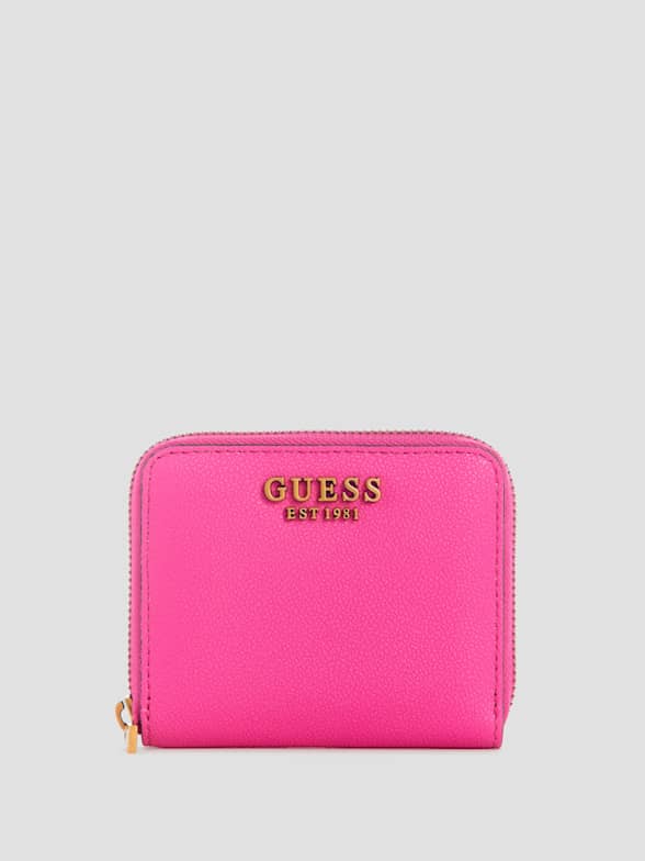Save 11% Guess Kasinta Slg Double Zip Organizer White Multi in Pink Womens Wallets and cardholders Guess Wallets and cardholders 