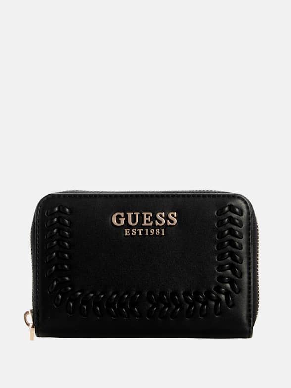 上品 キルティング【Guess】ロゴ ZIP Rue Rose SMALL WALLET 上品 キルティング【Guess】ロゴ ZIP Rue Rose SMALL WALLET