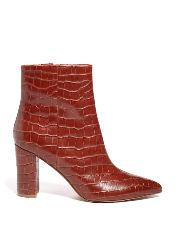 Guess red booties sales