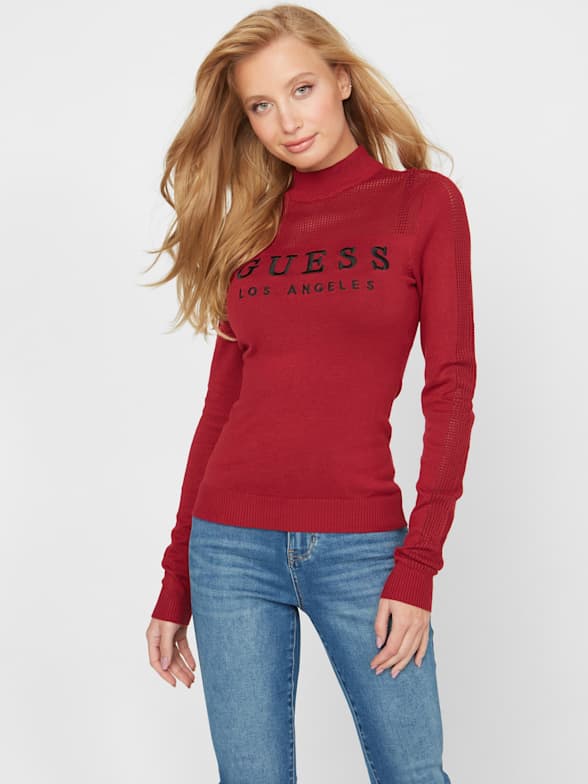 GUESS Woman Jersey micol Sweater w93r58z2760 XL red 