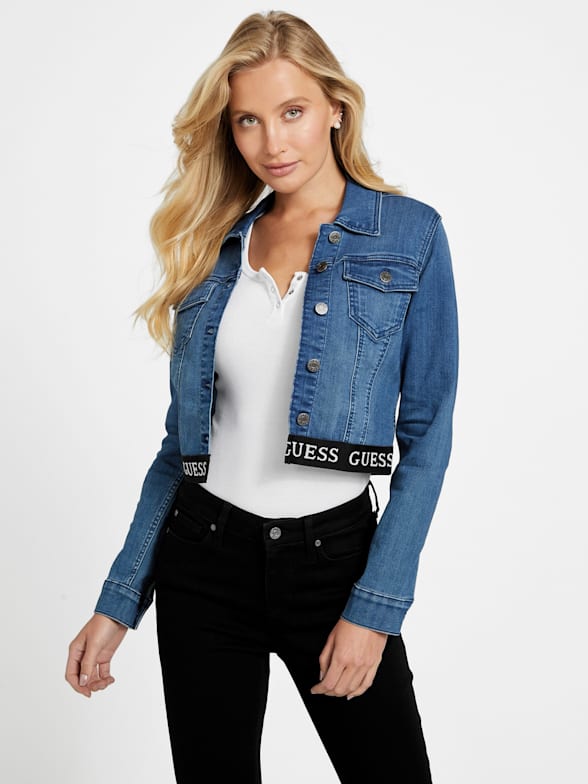 Guess jean jacket womens online
