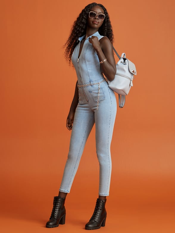 Guess denim jumpsuit store