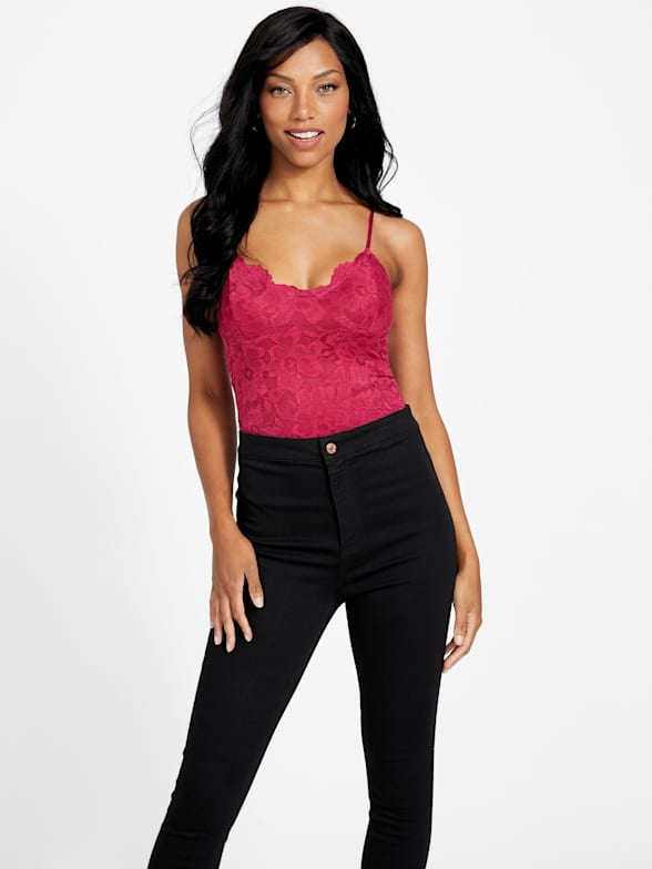 Guess black lace bodysuit store
