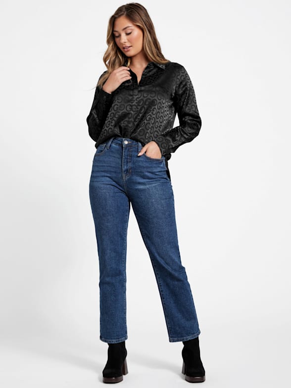 Eco Sharona Mid-Rise Flared Jeans