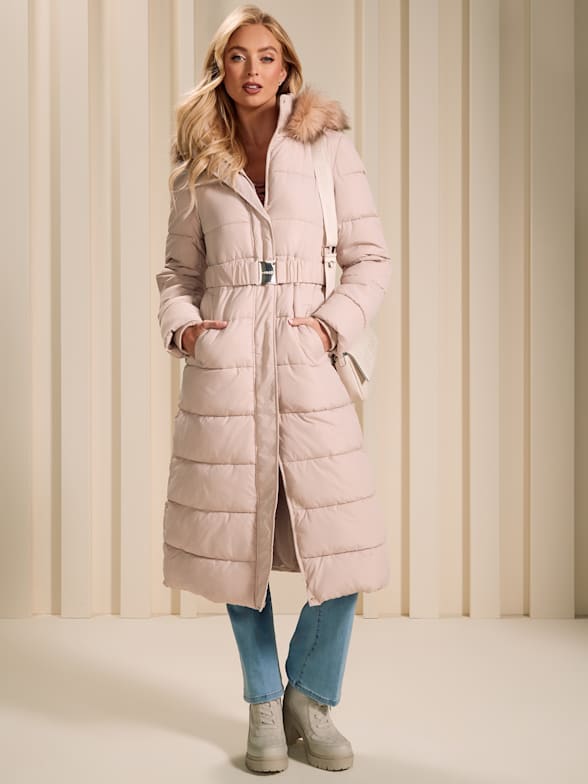 Guess long winter coat shop