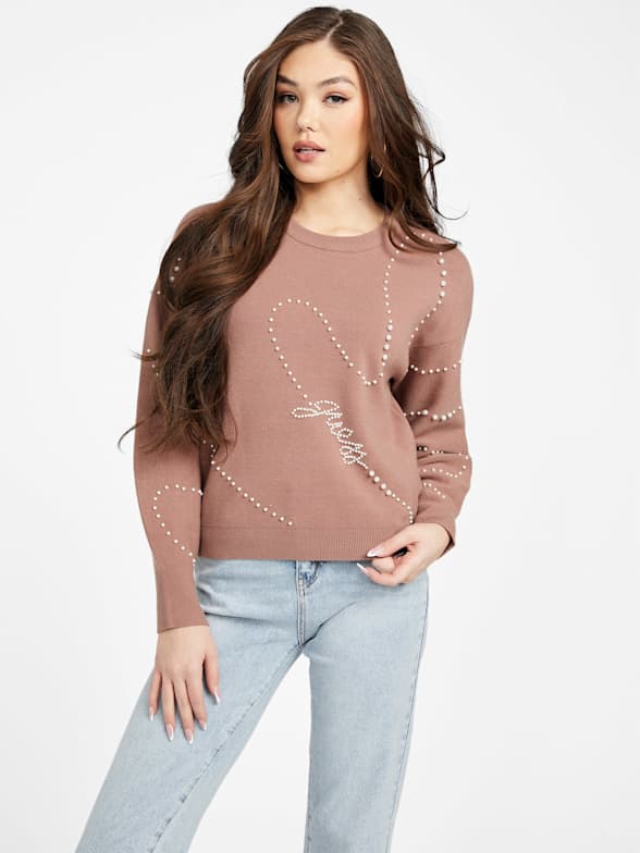 Elsa Sweater Top  GUESS Factory Ca