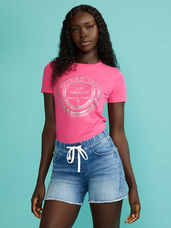 Women s Denim Shorts Jean Shorts GUESS Factory