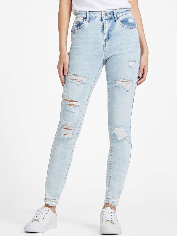 Jayden Mid-Rise Coated Skinny Jeans