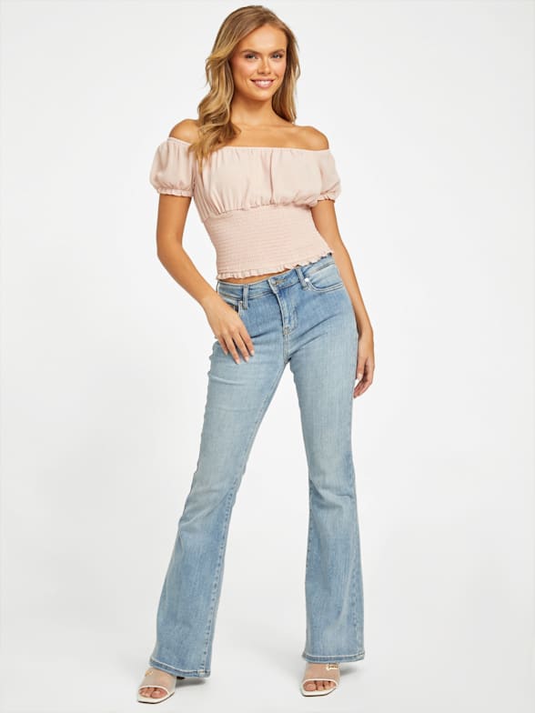 Gather off shoulder tops 　Riu Riu Gather off shoulder tops ブラック（Riu Gather off