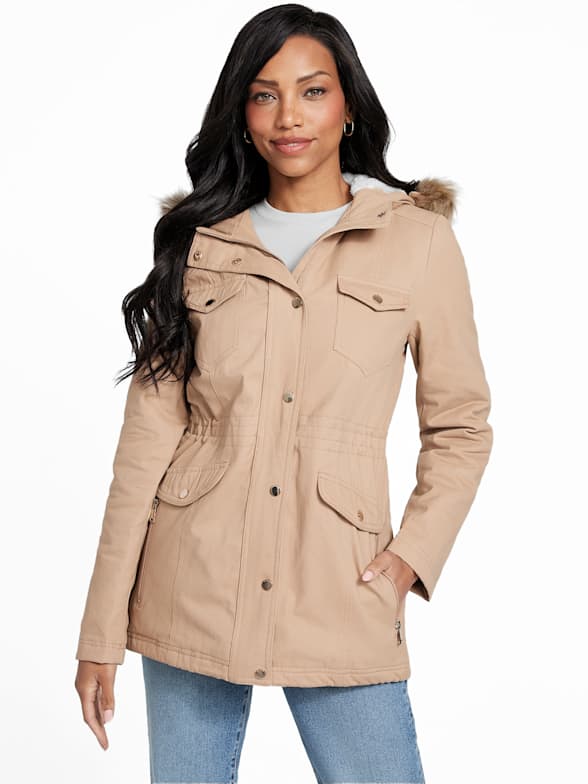 Women s Jackets Outerwear GUESS Factory