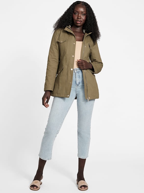 Guess parka hot sale womens