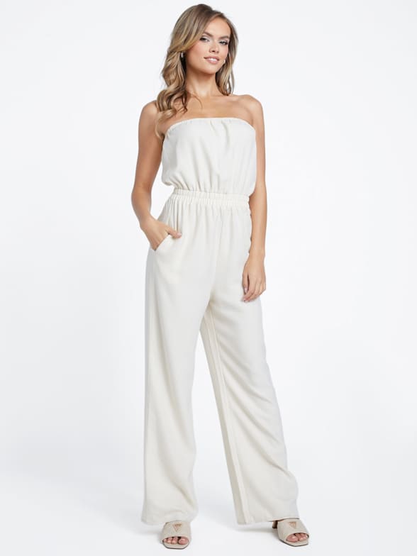 Guess jumpsuit white online