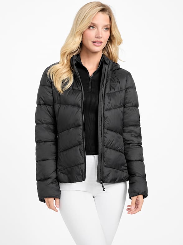 Puffer Jackets Coats Black Friday 2024 Sale GUESS Factory