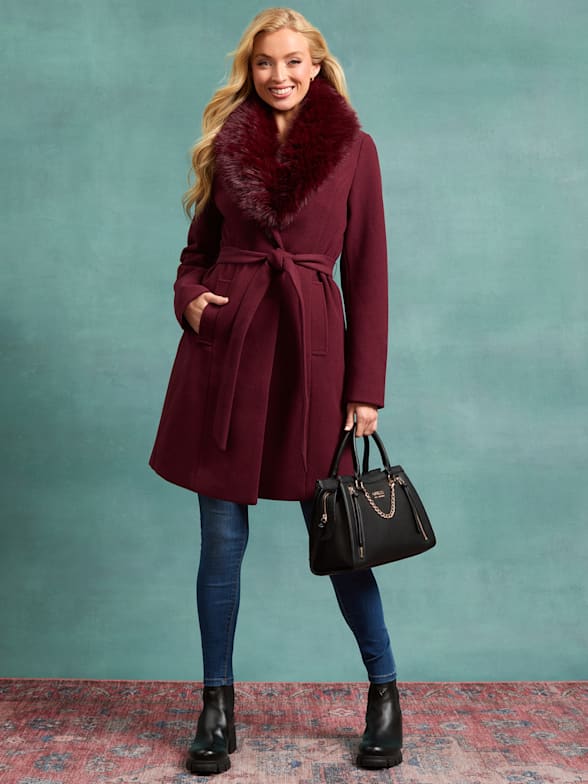 Women s Coats Outerwear GUESS Factory