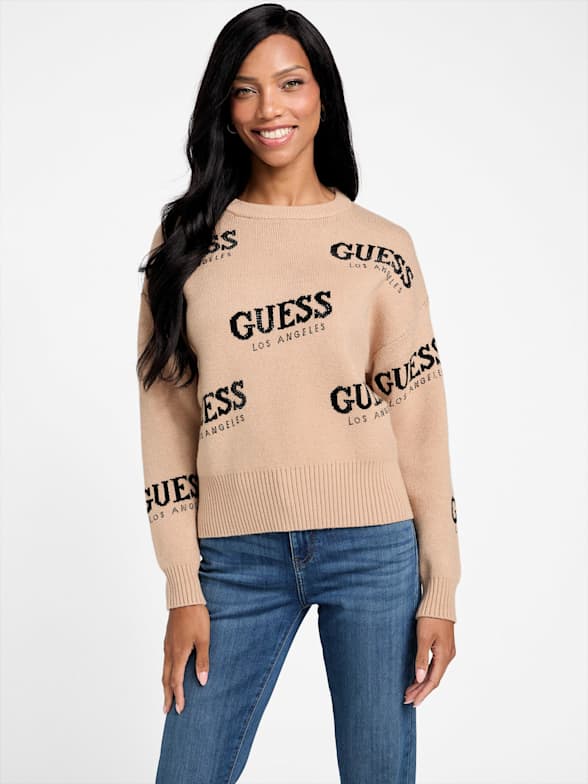 Guess sweater women's deals