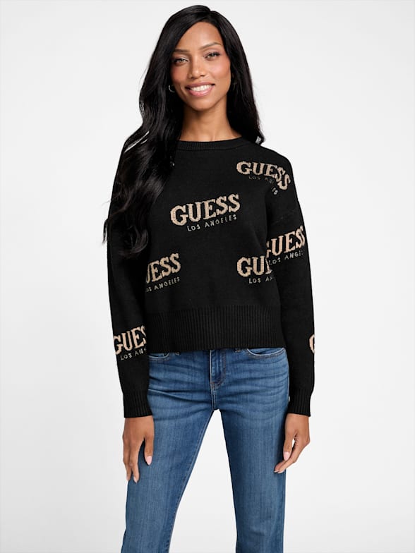 Guess sweatshirt women's hotsell
